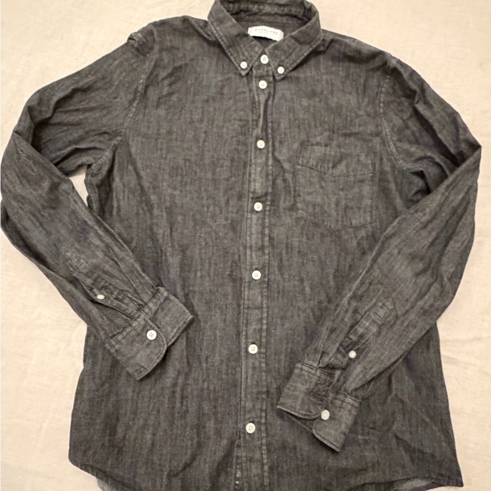 Everlane Charcoal Button-Down Shirt